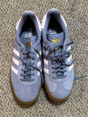 Adidas Gazelle Bold Suede Shoes Youth Size 7/ Women Size 8.5 Purple Pink JQ1297